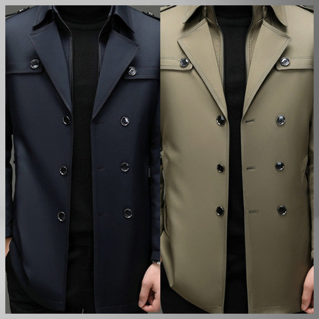 ✨ Fin d’Année, Petits Prix & Grandes Émotions !🔥Trench-coat mi-long pour homme avec doublure amovible